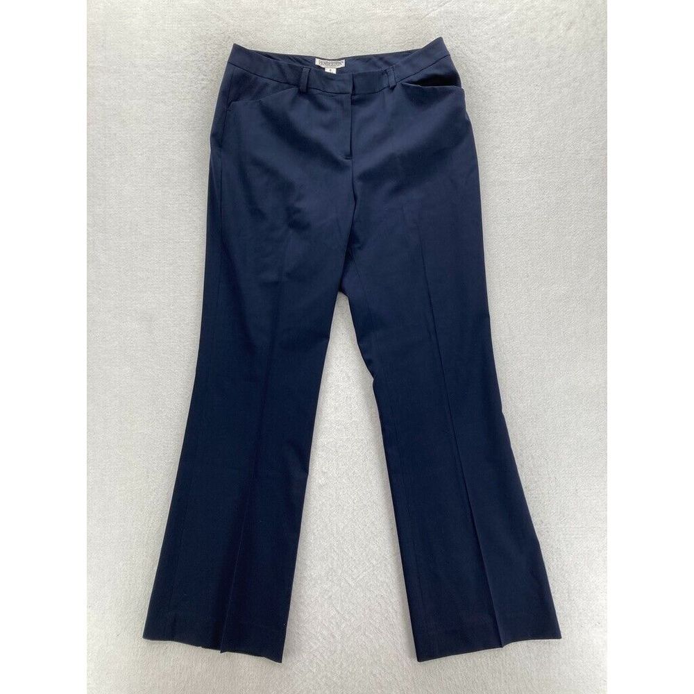 Vintage Pendleton Women's‎ 8 Blue Virgin Wool Stretch Flat Front Dress Pants VTG